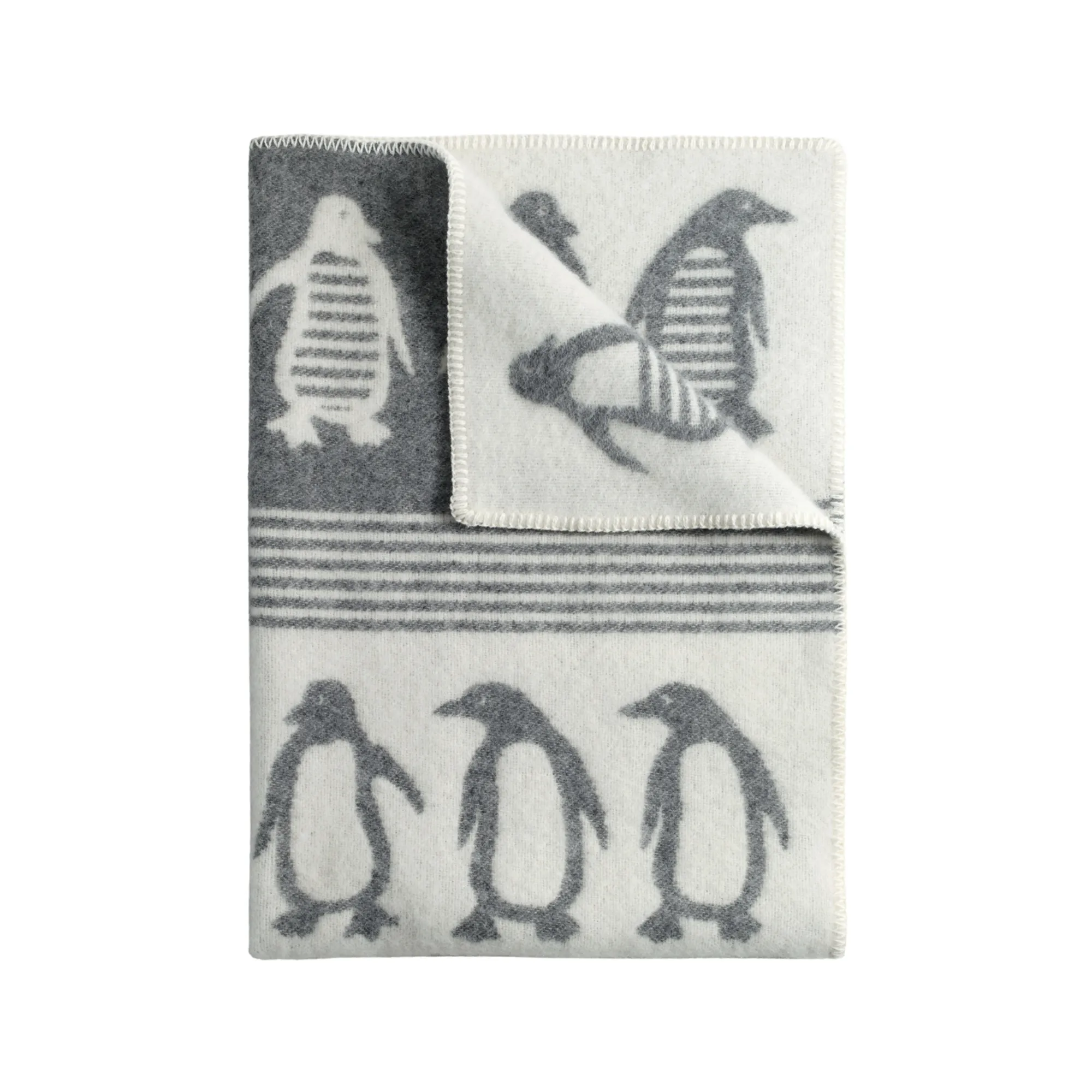 Penguin Midi Wool Blanket Sb160008 Jj Textile Penguin Midi Wool Blanket Sb160008 Jj Textile