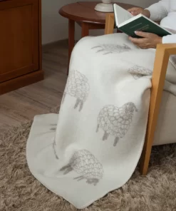 Beige Mima Midi Medium Wool Blanket Sb190016 Jj Textile Detail