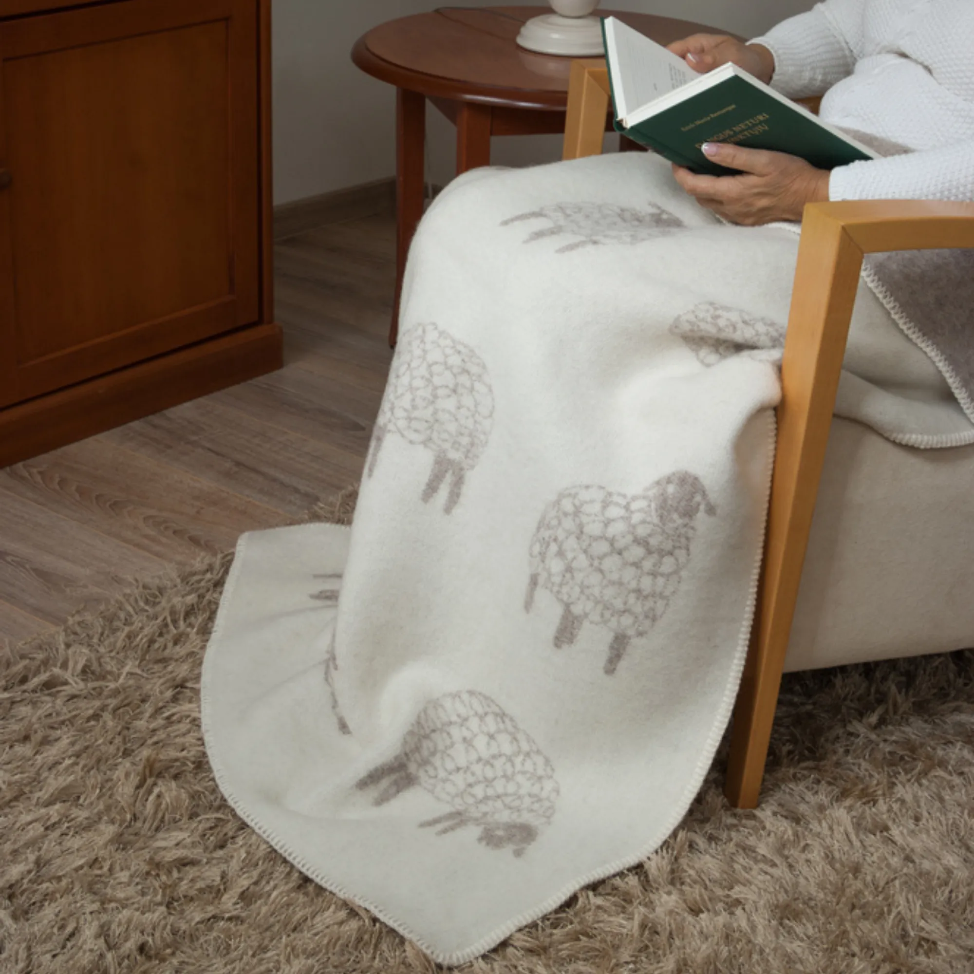 Beige Mima Midi Medium Wool Blanket Sb190016 Jj Textile Detail Beige Mima Midi Medium Wool Blanket Sb190016 Jj Textile Detail