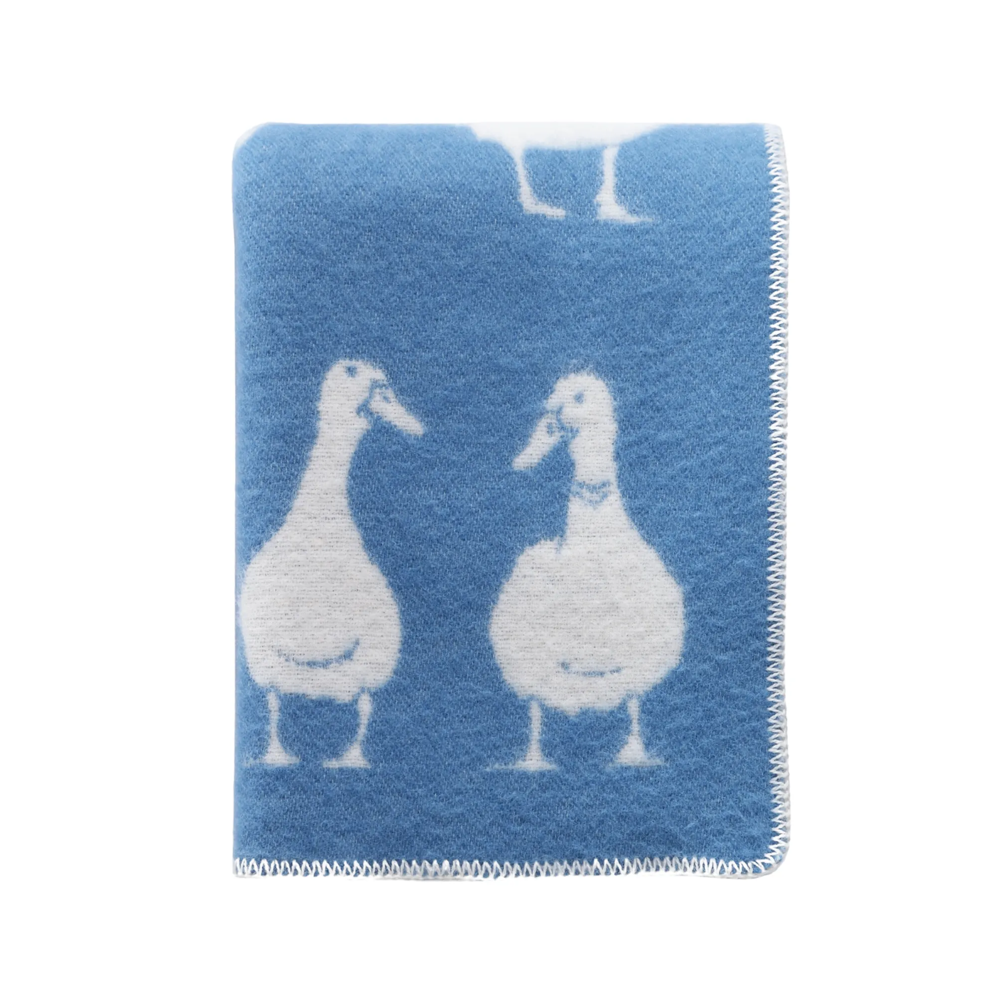 Blue Duck Wool Blanket B170032 Jj Textile Folded Blue Duck Wool Blanket B170032 Jj Textile Folded