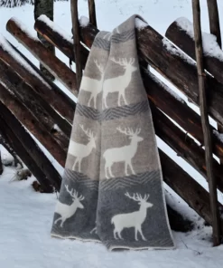 Deer Wool Blanket B170031 Jj Textile Lifestyle 1