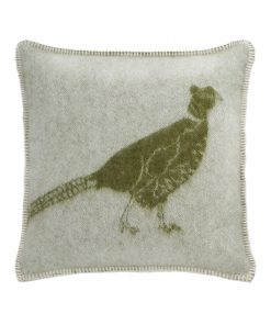 Green Pheasant Cushion Cover Back - JJ Textile