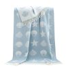 Light Blue Seashells Throw - JJ Textile