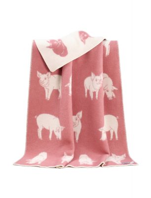Pink Piglet Blanket - JJ Textile