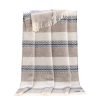 Beige And Grey Mita Throw - JJ Textile
