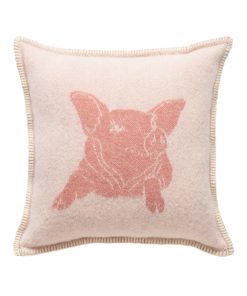 Pink Piglet Cushion Cover Back- JJ Textile