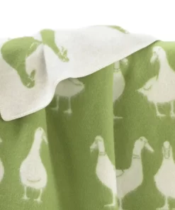 Green Duck Wool Blanket B190043 Jj Textile Edge