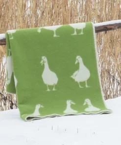 Green Duck Wool Blanket B190043 Jj Textile Lifestyle 2