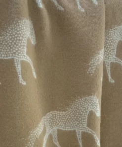 Dot Horse Wool Blanket B170033 Jj Textile Detail