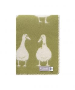 Green Duck Blanket Folded - JJ Textile