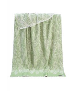 Green Fern Cotton Blanket Jj Textile