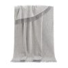 Soft Grey Carol Wool Throw JJ Textile