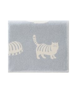 Cat Recycled Cotton Blanket Folded Jj Textile