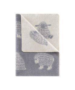 Merry Sheep Merino Wool Small Blanket Folded 1 J J Textile