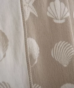 Seashells Large Recycled Cotton Blanket Ctb230003 Jj Textile Detail