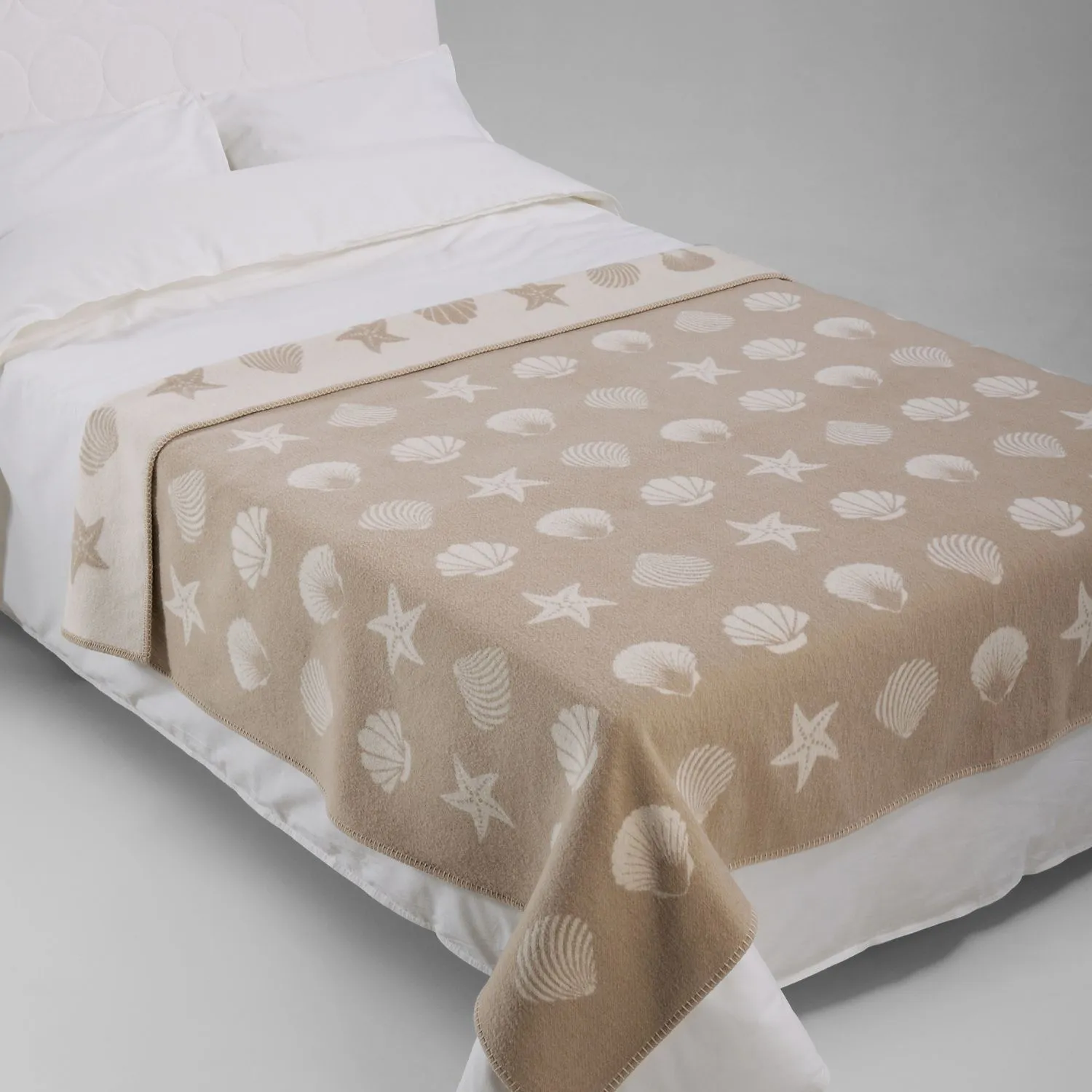 Seashells Large Recycled Cotton Blanket Ctb230003 Jj Textile Lifestyle Seashells Large Recycled Cotton Blanket Ctb230003 Jj Textile Lifestyle
