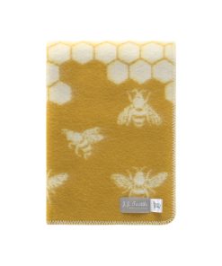 Rich Yellow Bee Small Blanket Folded - JJ Textile