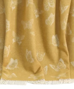 Butterfly Wool Throw Thl240010 Jj Textile Details