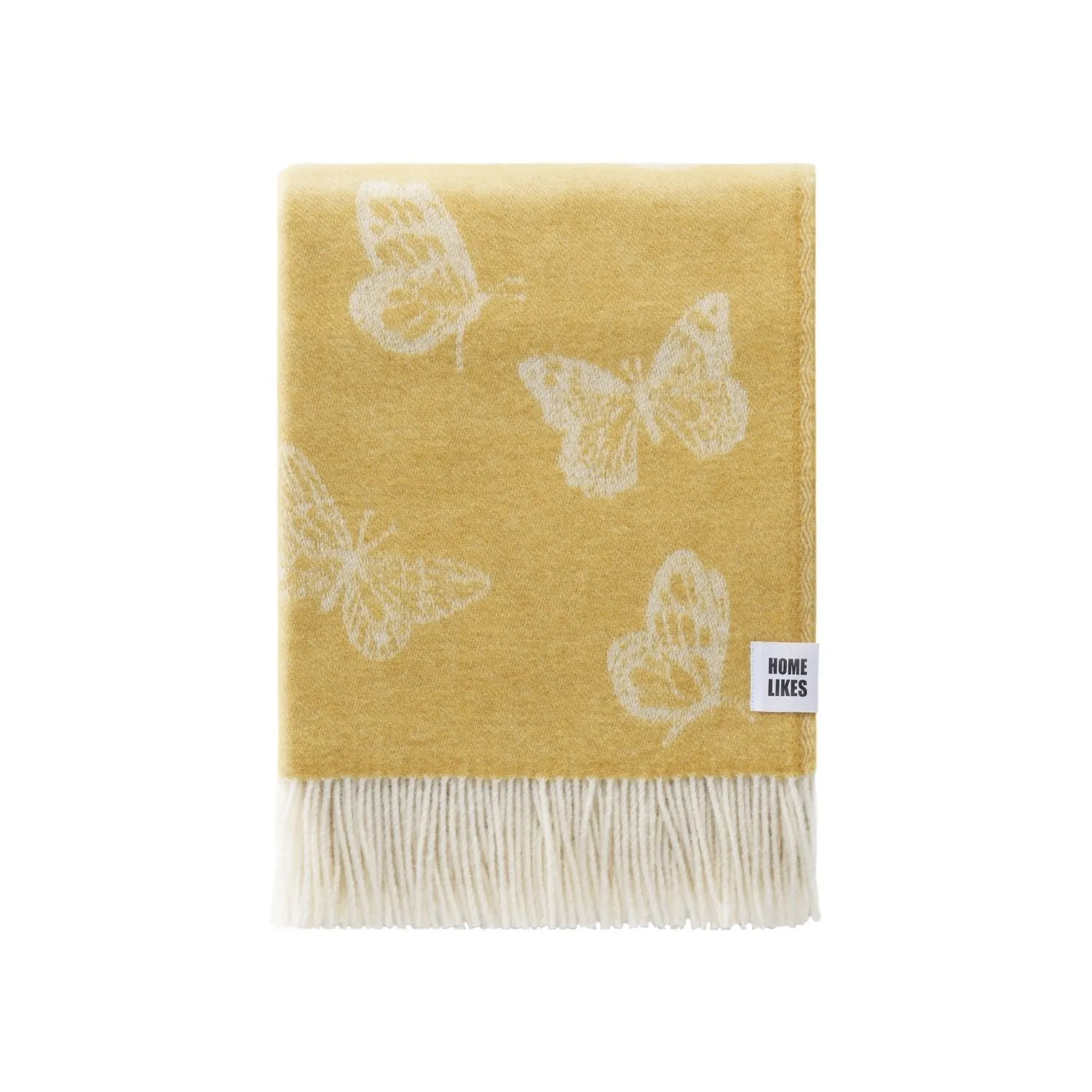 Butterfly Wool Throw Thl240010 Jj Textile Folded Butterfly Wool Throw Thl240010 Jj Textile Folded