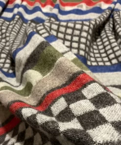 Geometric Wool Throw Thl240015 Jj Textile Detai