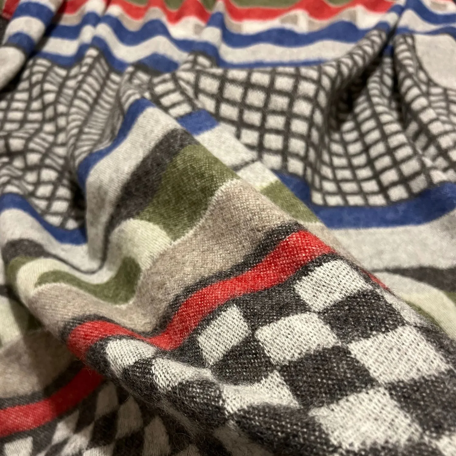 Geometric Wool Throw Thl240015 Jj Textile Detai Geometric Wool Throw Thl240015 Jj Textile Detai
