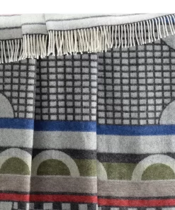Geometric Wool Throw Thl240015 Jj Textile Edge