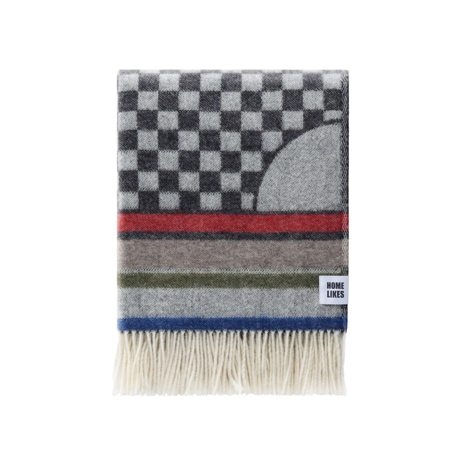 Geometric Wool Throw Thl240015 Jj Textile Fold Geometric Wool Throw Thl240015 Jj Textile Fold
