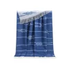 Sailing Knots Wool Throw Thl240013 Jj Textile