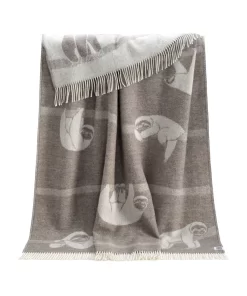 Sloth Wool Throw Thl240022 Jj Textile