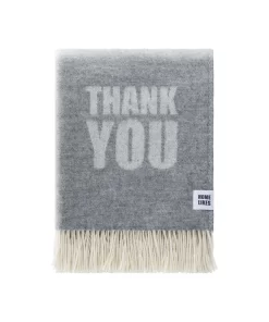Thank You Wool Throw Thl240021 Jj Textile Folded