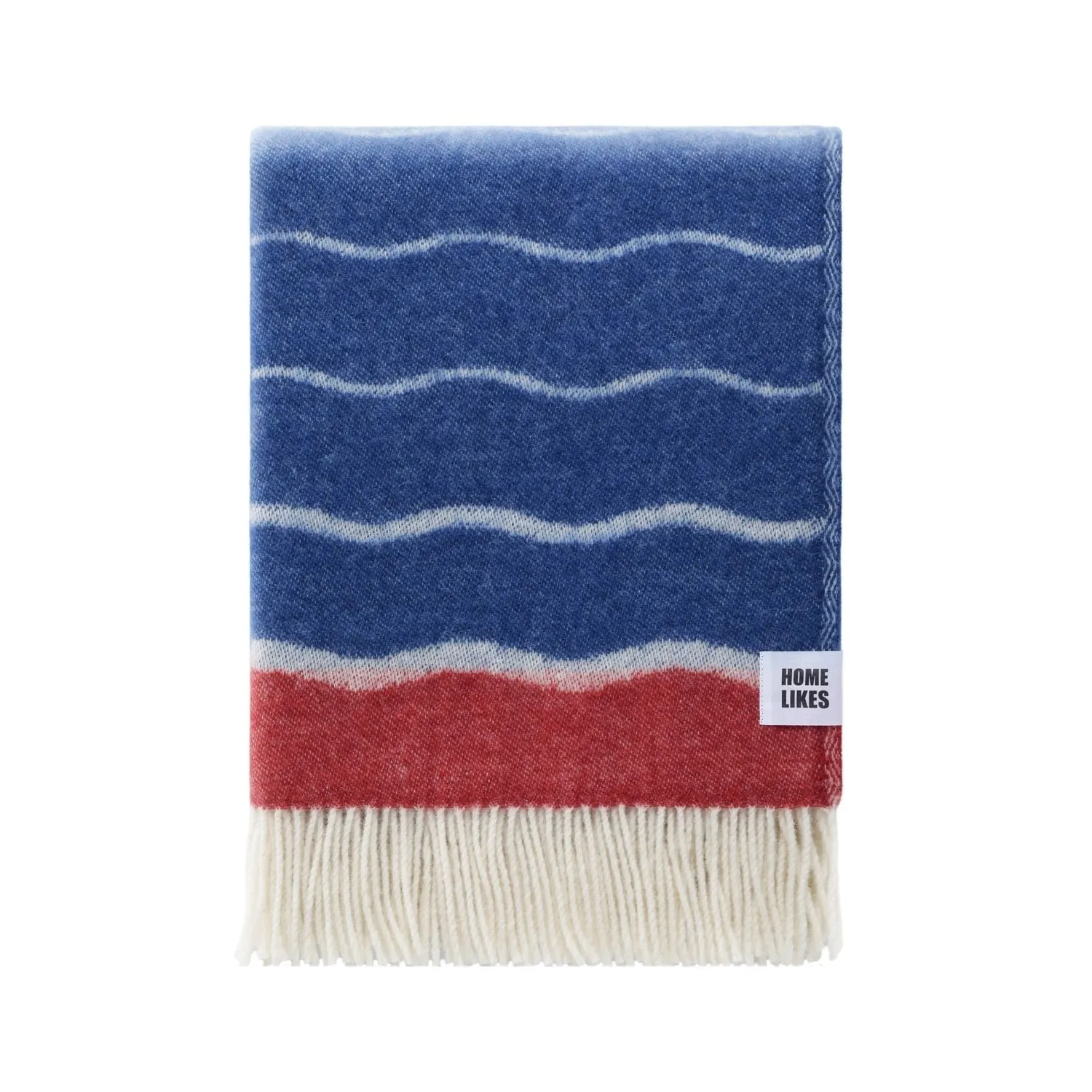 Waves Wool Throw Thl240014 Jj Textile Folded Waves Wool Throw Thl240014 Jj Textile Folded