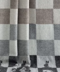 Chess Wool Throw Thl240009 Jj Textile Detail