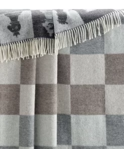 Chess Wool Throw Thl240009 Jj Textile Edge