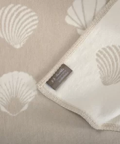 Seashells Recycled Cotton Blanket Ctb230005 Jj Textile Edge