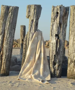 Seashells Recycled Cotton Blanket Ctb230005 Jj Textile Lifestyle