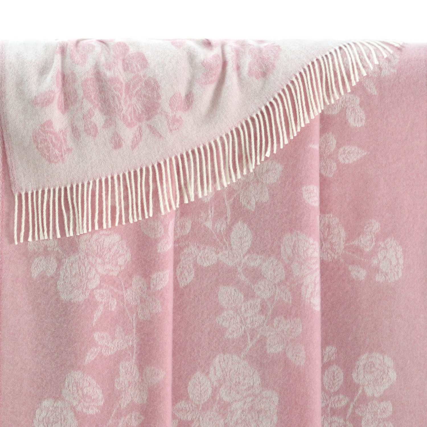 Pink Rose Merino Wool Throw Tm250002 Jj Textile Edge Pink Rose Merino Wool Throw Tm250002 Jj Textile Edge