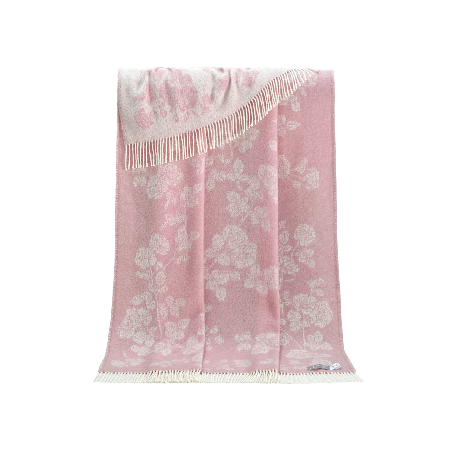 Pink Rose Merino Wool Throw Tm250002 Jj Textile Pink Rose Merino Wool Throw Tm250002 Jj Textile