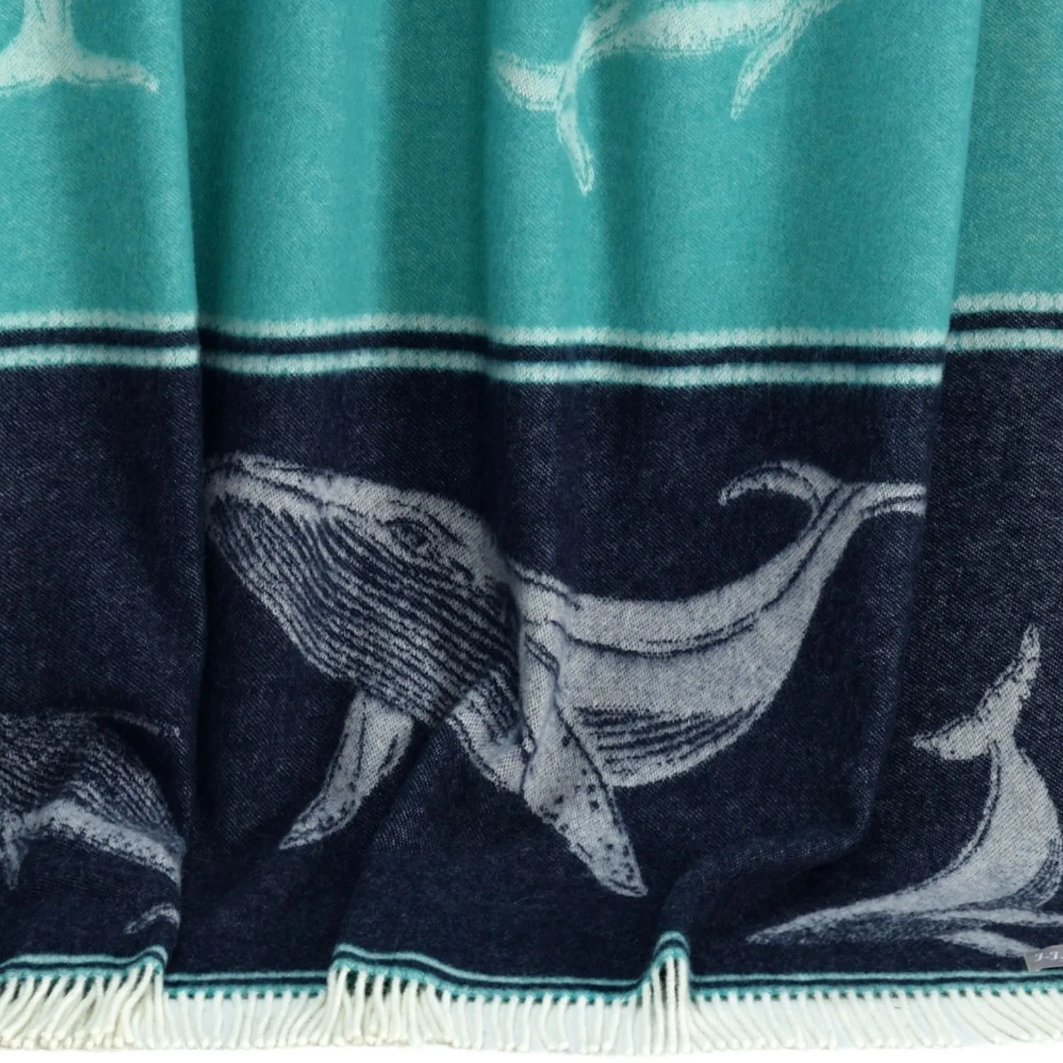 Whale Merino Wool Throw Tm250003 Jj Textile Detail Whale Merino Wool Throw Tm250003 Jj Textile Detail