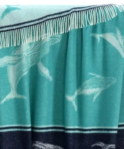 Whale Merino Wool Throw Tm250003 Jj Textile Edge