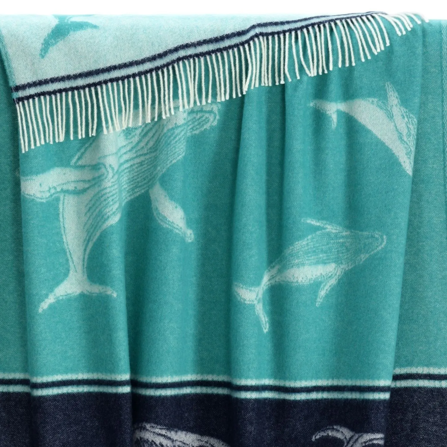 Whale Merino Wool Throw Tm250003 Jj Textile Edge Whale Merino Wool Throw Tm250003 Jj Textile Edge