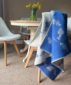 Fish Midi Wool Blanket Sb250029 Jj Textile Detail