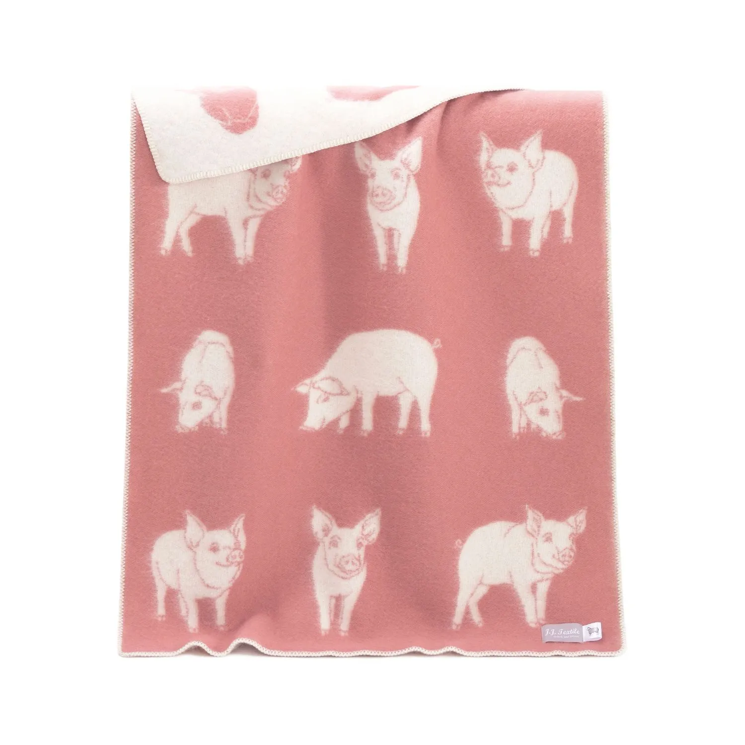 Piglet Midi Wool Blanket Sb250028 Jj Textile Full Piglet Midi Wool Blanket Sb250028 Jj Textile Full