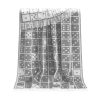 Grey Dice Recycled Wool Throw Jj Textile