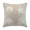 Soft Brown Seashells Cushion - Front