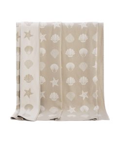 Seashell Large Recycled Cotton Blanket