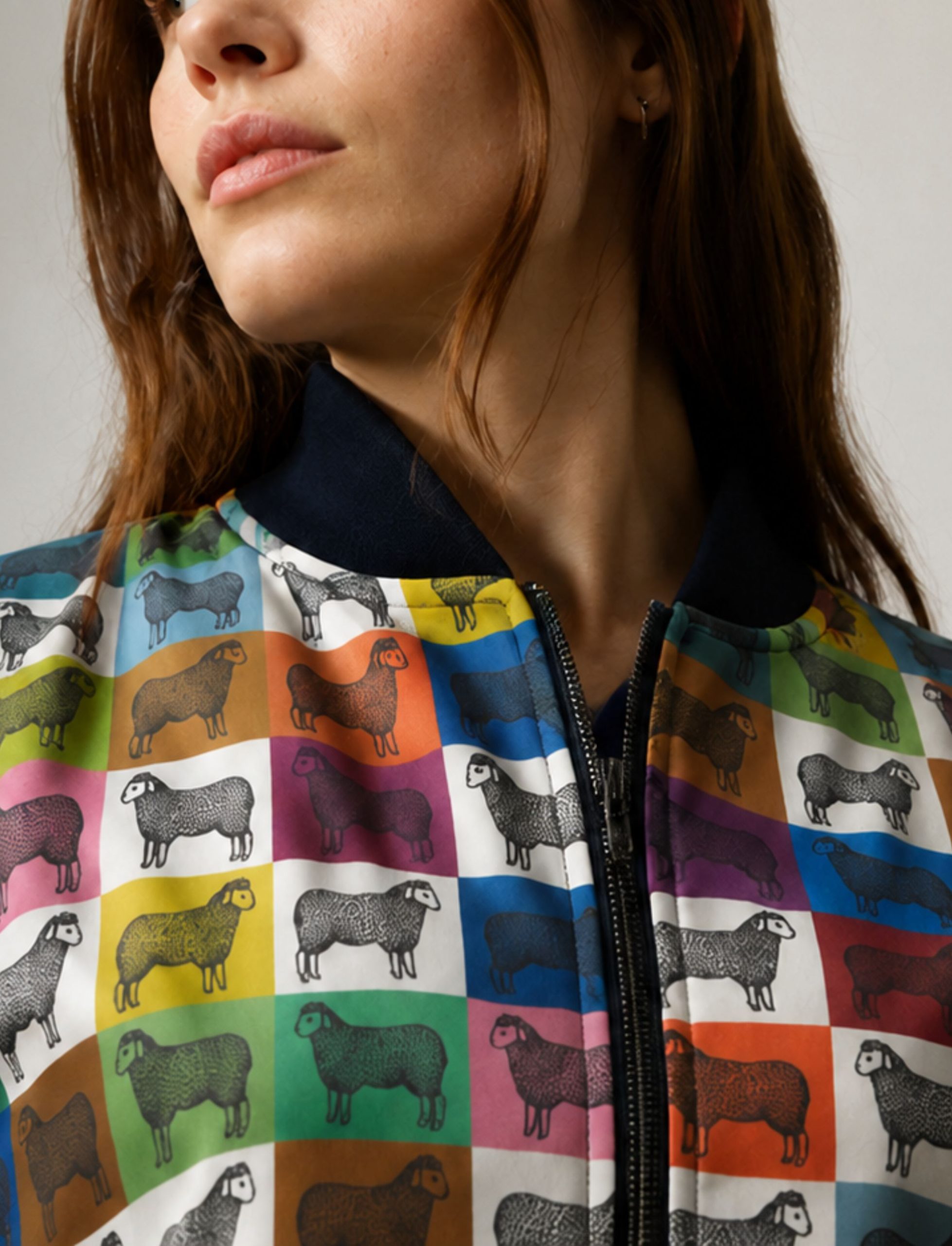 Sheep Bomber Jacket Fragment 1 Sheep Bomber Jacket Fragment 1